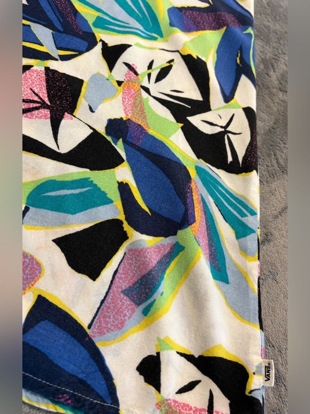 Vans Tropical Abstract Print Cami Mini Dress with Adjustable Spaghetti Straps - Picture 13 of 16